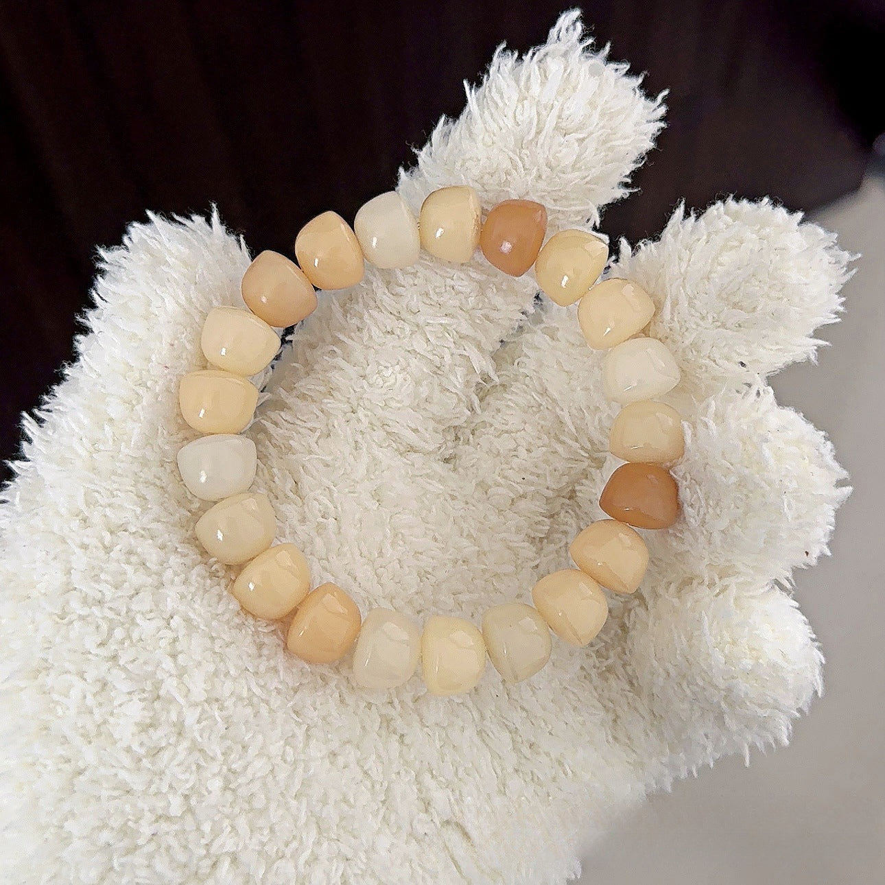 Multi-Treasure Bowl Bead Bodhi Bracelet - Touch Bling