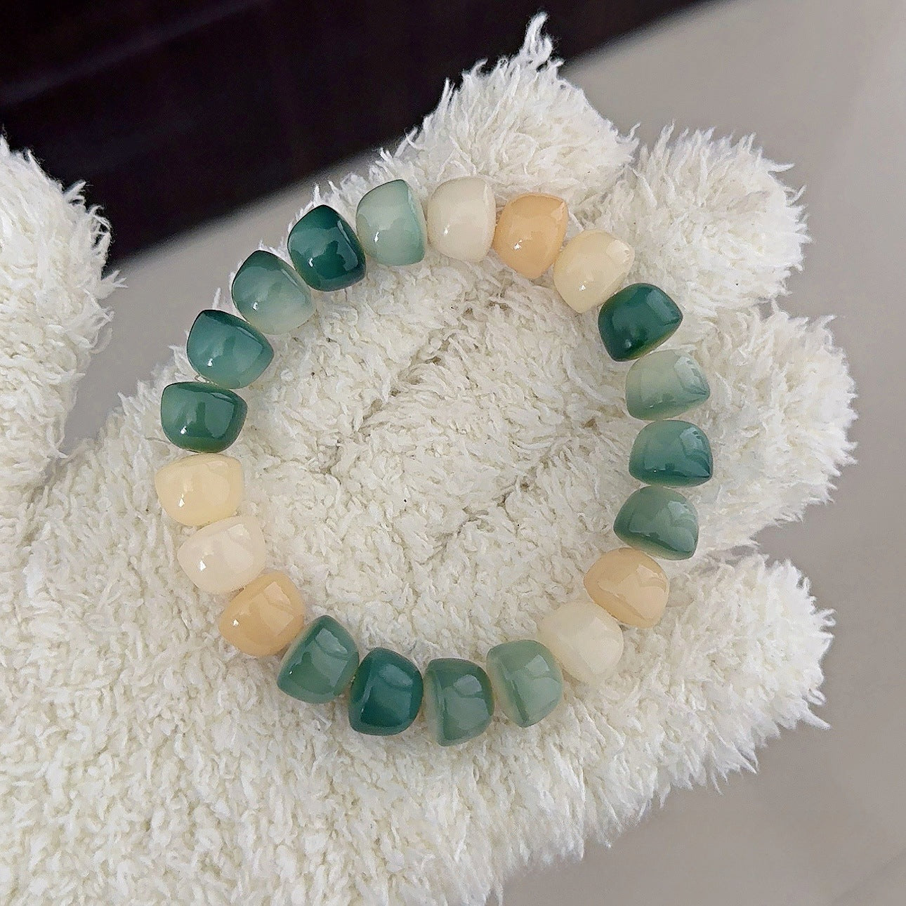 Multi-Treasure Bowl Bead Bodhi Bracelet - Touch Bling