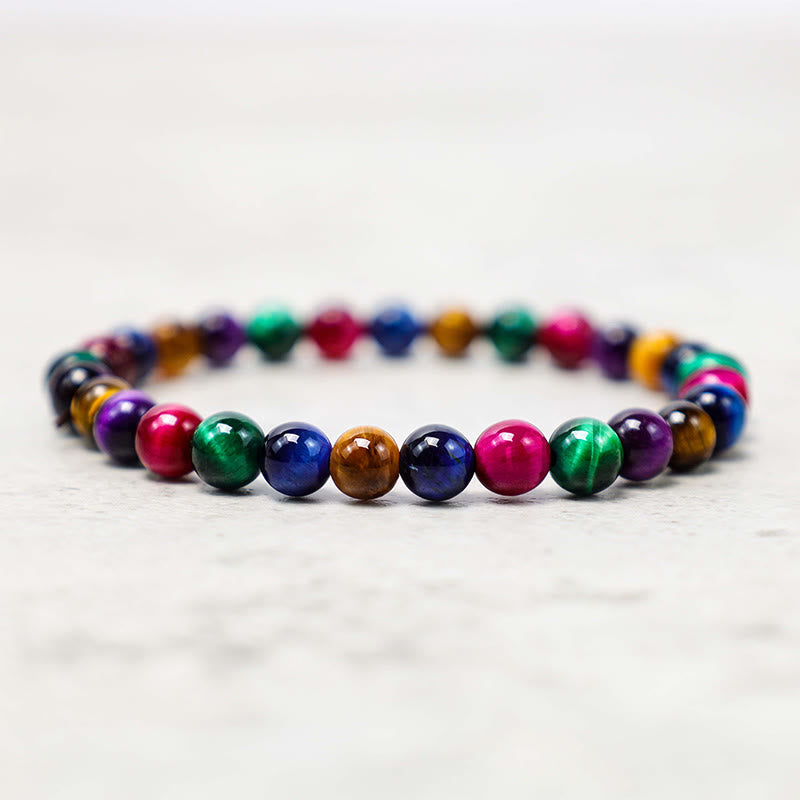 Pulsera de piedra de Buda con ojo de tigre y determinación