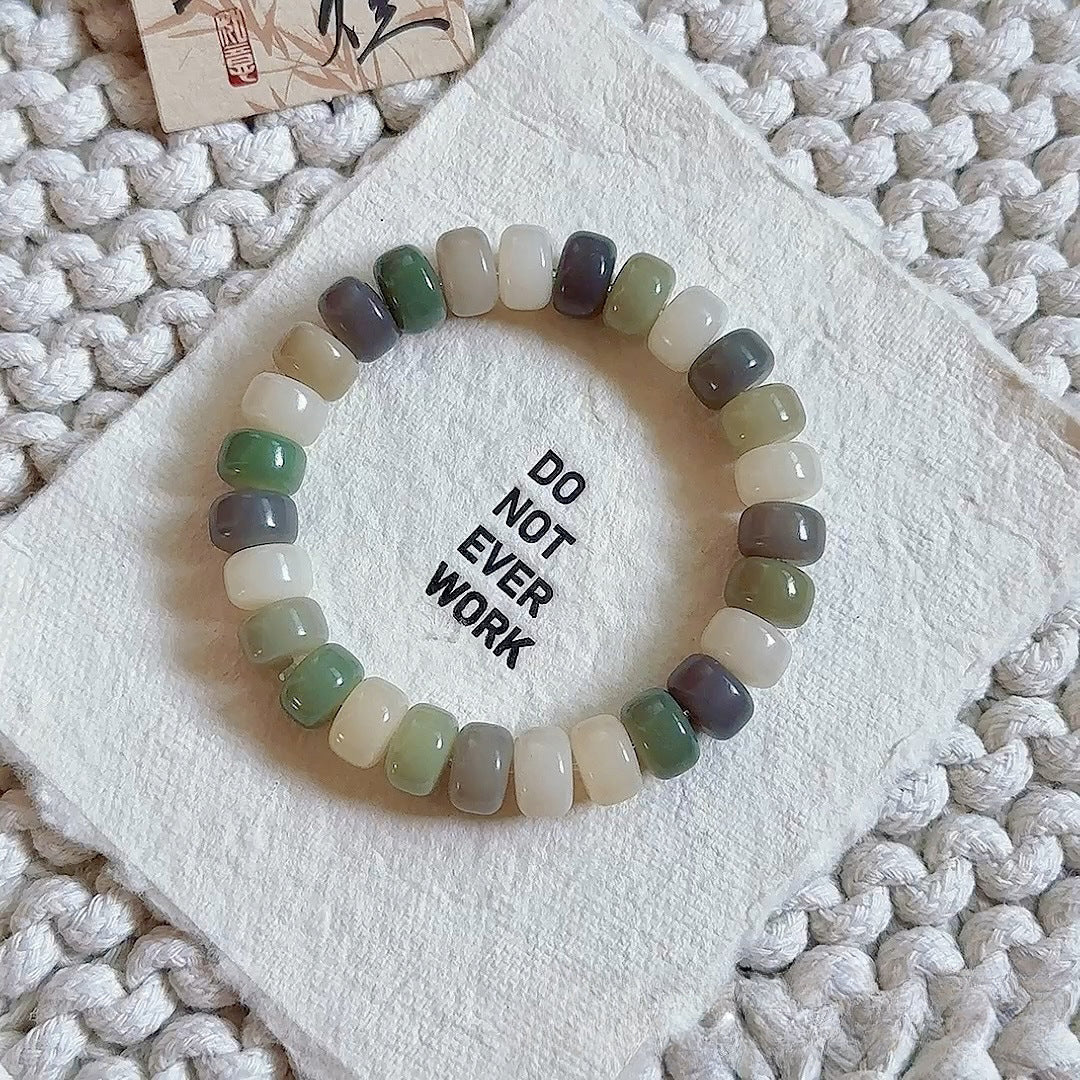 11mm Thin Slice Multi-Treasure Bodhi Bead Bracelet (Available in Multiple Colors) - Touch Bling