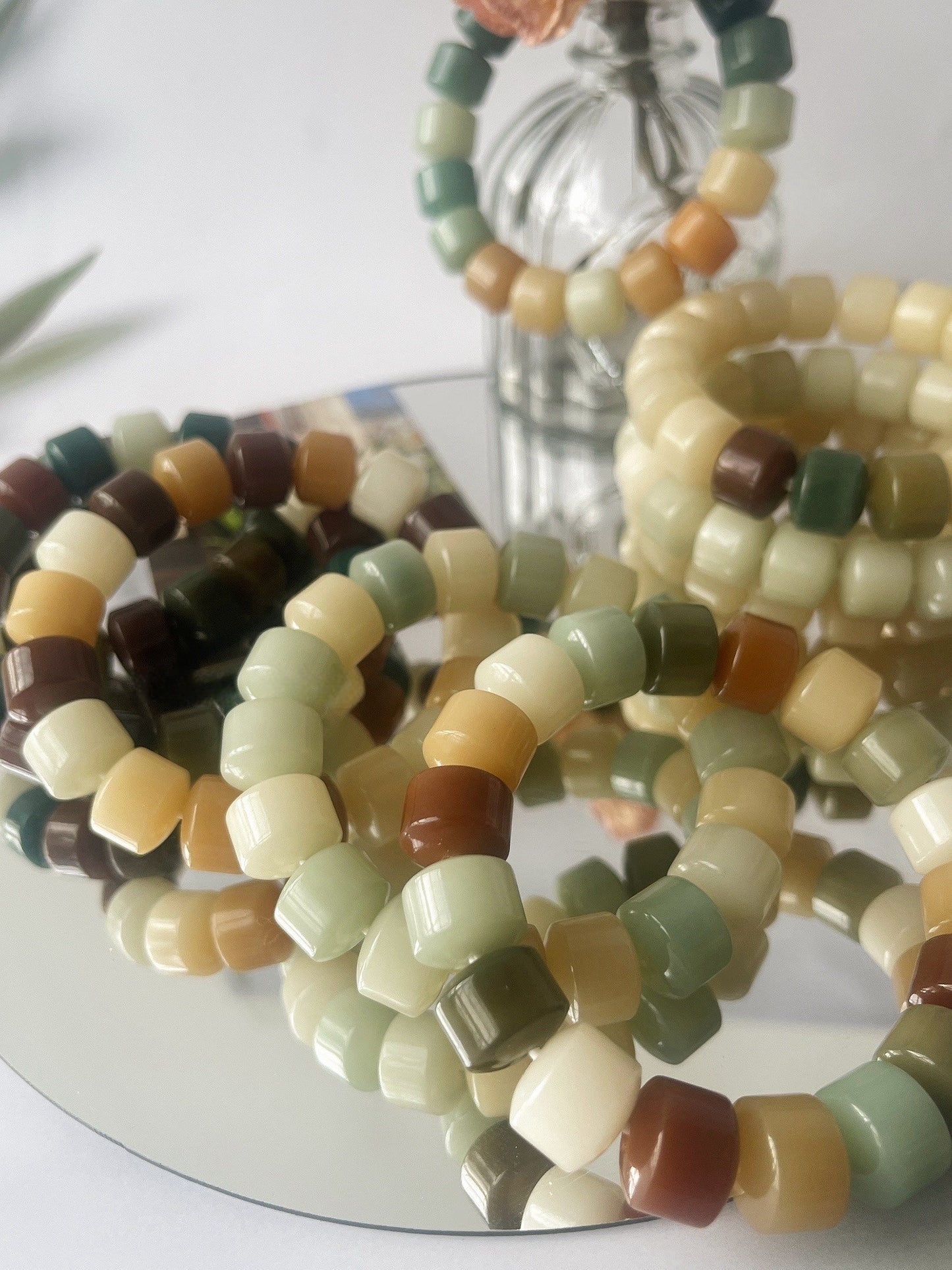 13mm Large Golden Wheel Bodhi Bead Bracelet - Touch Bling