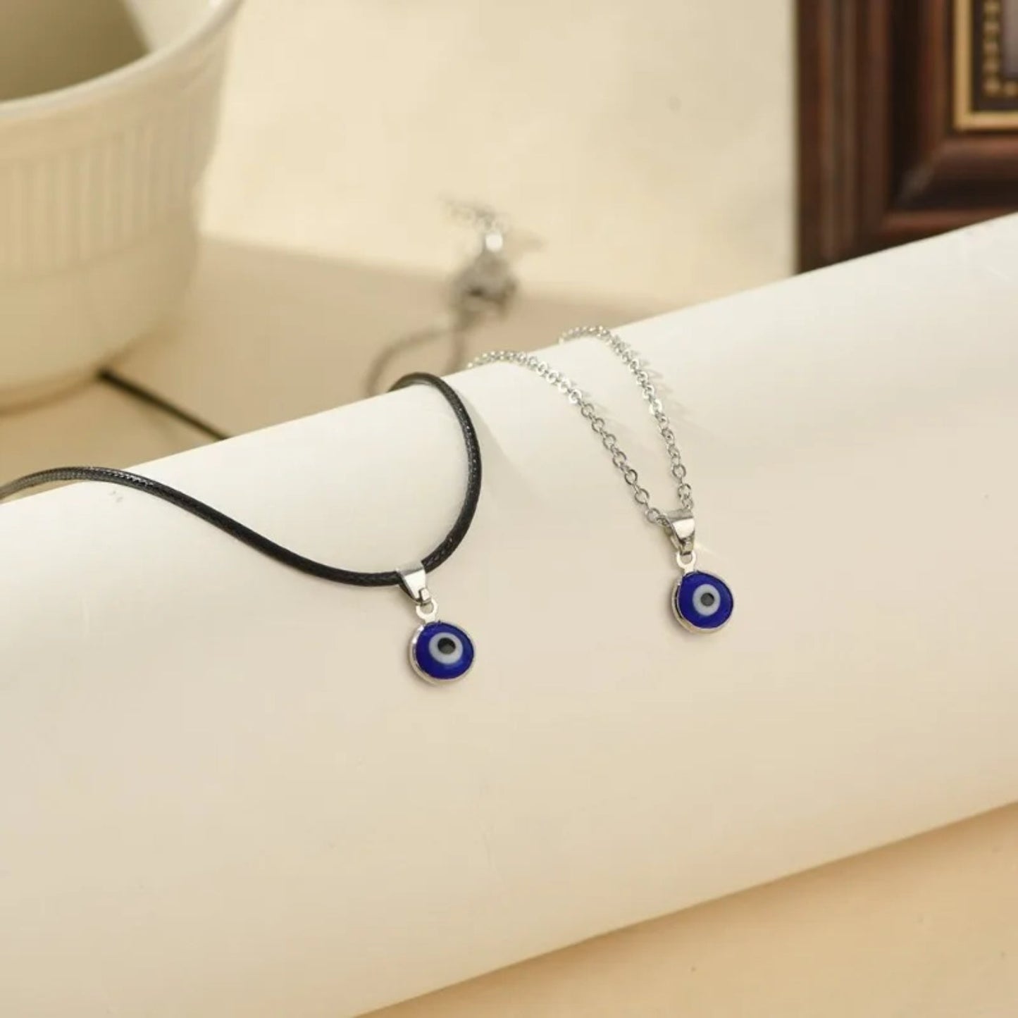 Collar de ojo turco azul de moda