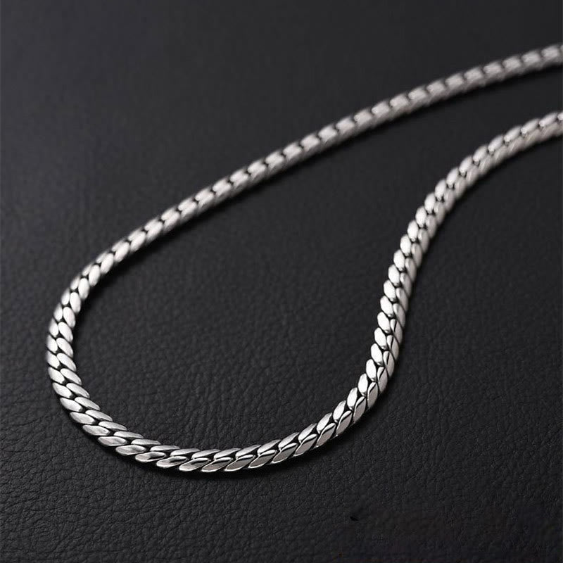 Buddha Steine Doppel Dorje Vajra Stärke Punk Kupfer Kette Armband Halskette