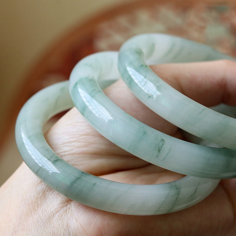 Pulsera de jade natural con piedras de Buda para la suerte y la prosperidad
