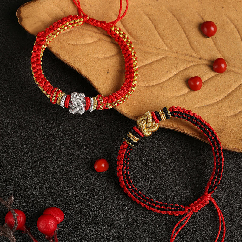 Buddha-Steine, buntes Seil, wahre Liebe, Knoten, Glück, handgefertigtes Armband
