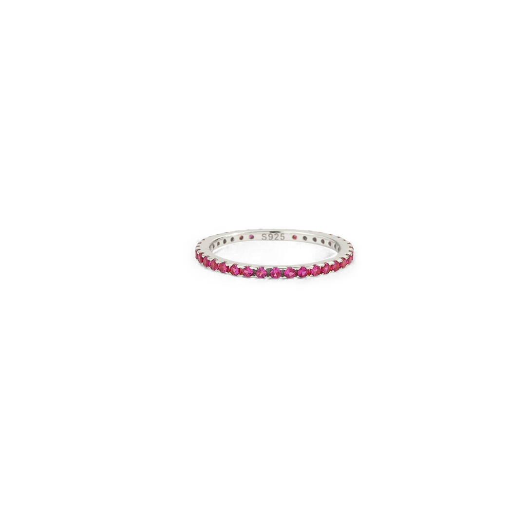Birthstone Eternity Stacking Ring