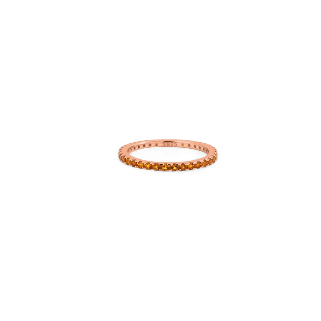 Birthstone Eternity Stacking Ring
