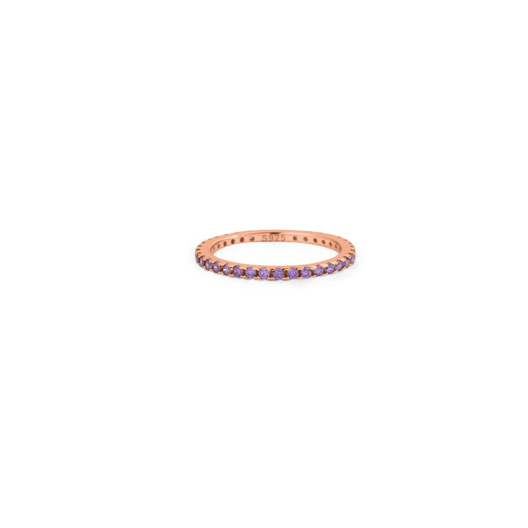 Birthstone Eternity Stacking Ring