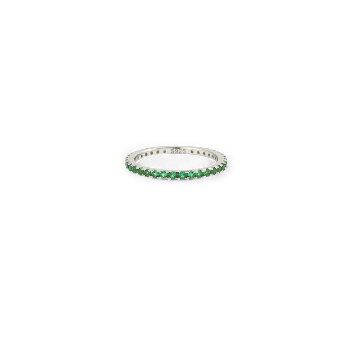Birthstone Eternity Stacking Ring