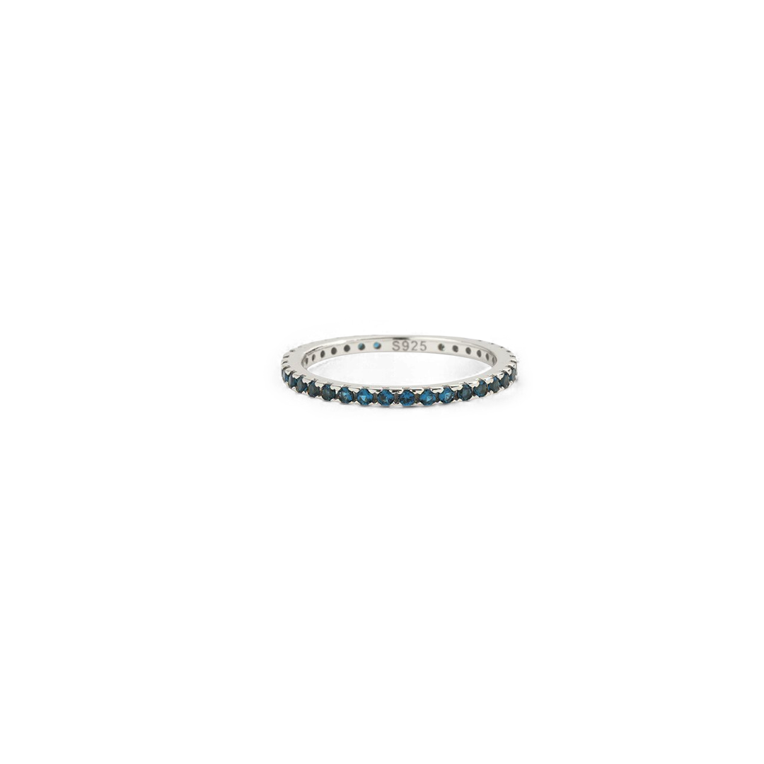 Birthstone Eternity Stacking Ring