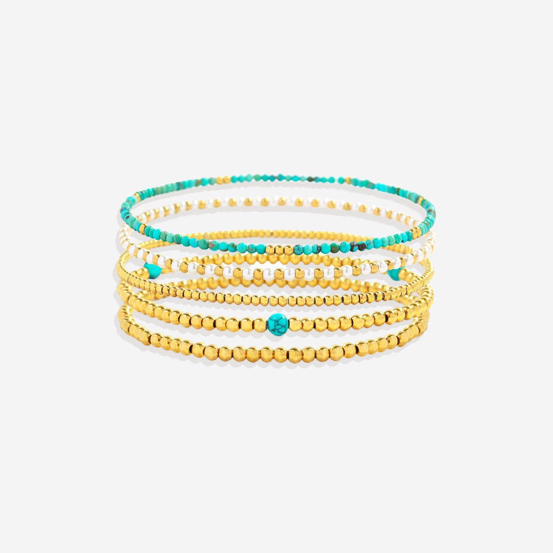 Turquoise Bracelet Stacking Set
