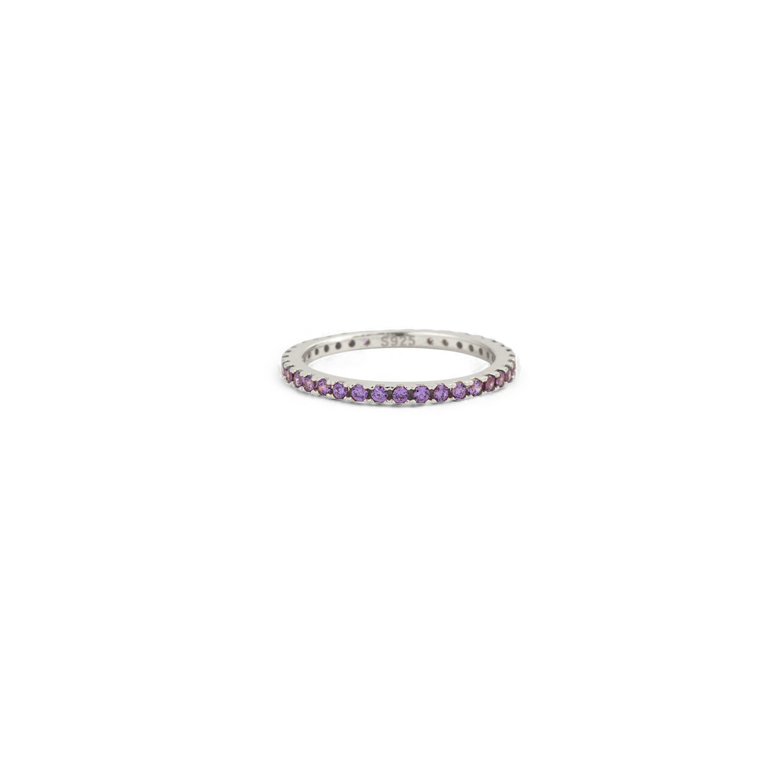 Birthstone Eternity Stacking Ring