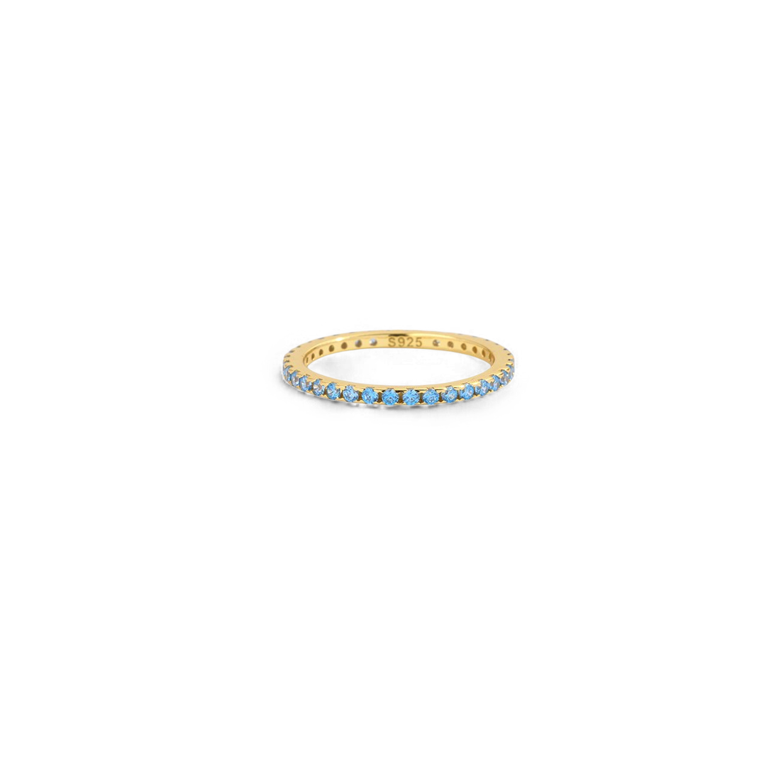 Birthstone Eternity Stacking Ring