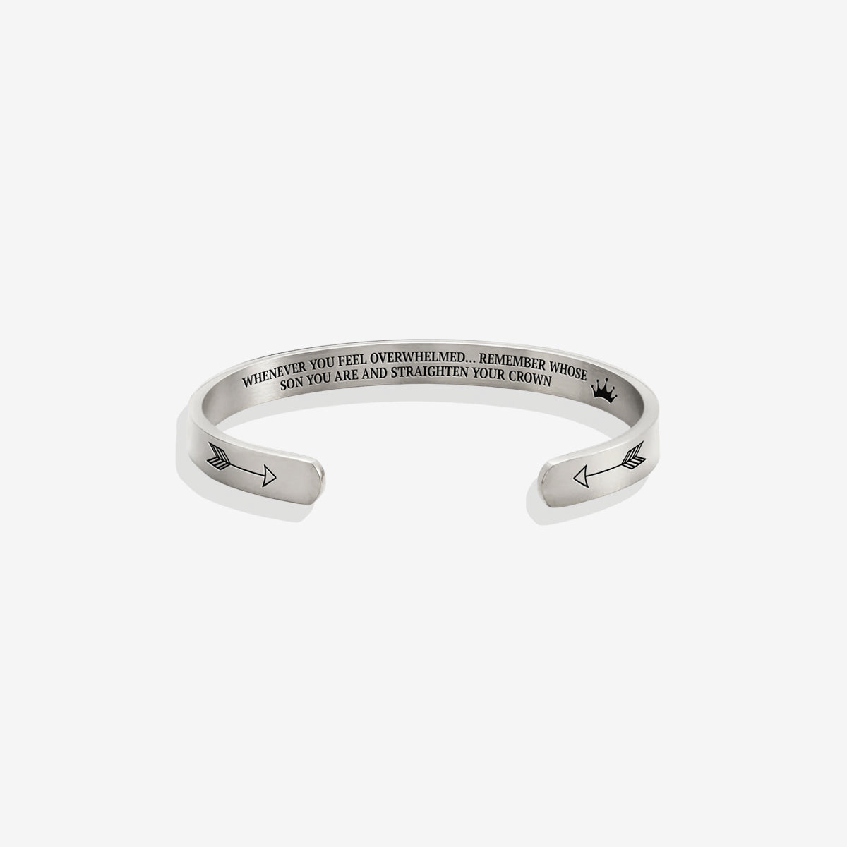 Remember Who You Are and Straighten Your Crown Personalizable Cuff Bracelet