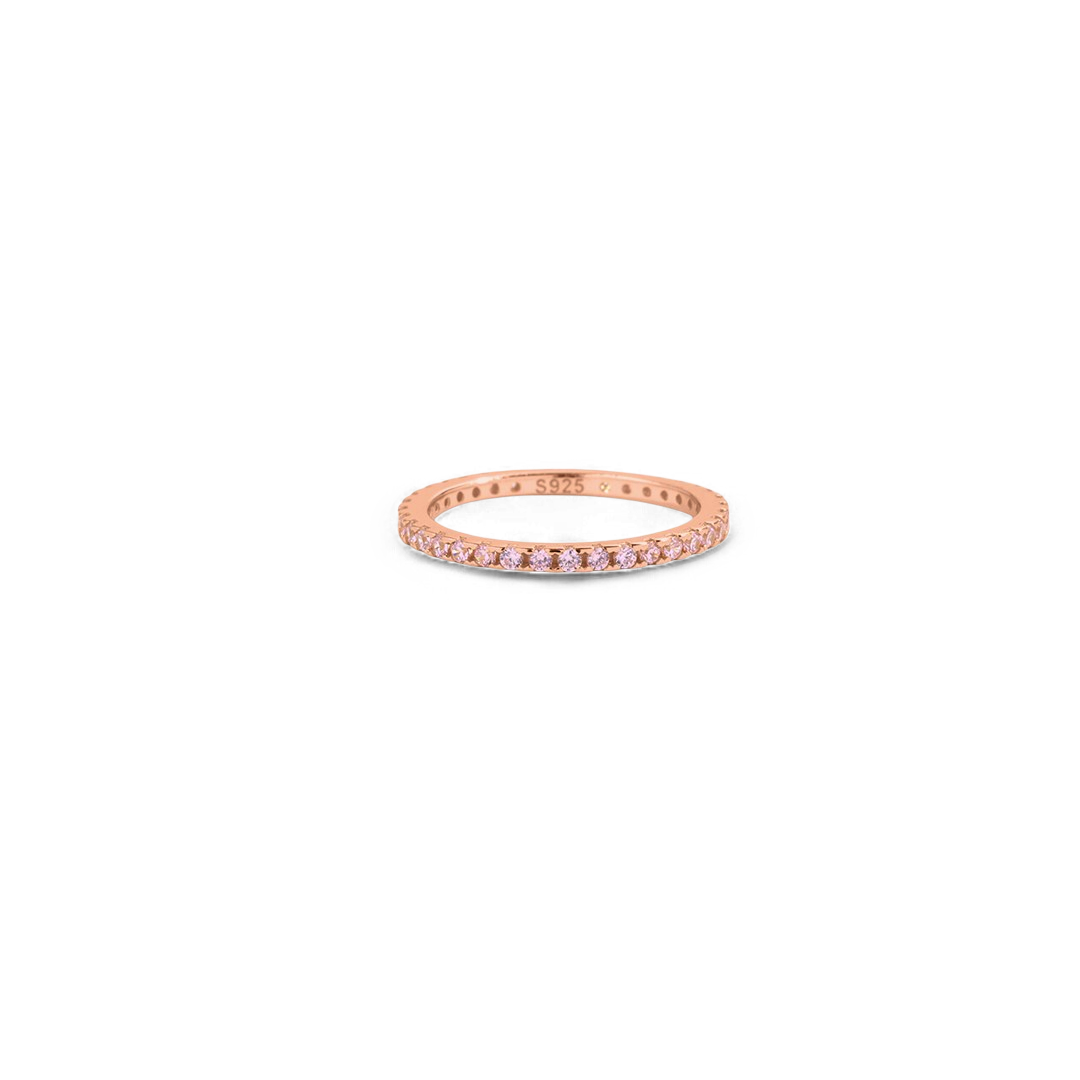 Birthstone Eternity Stacking Ring