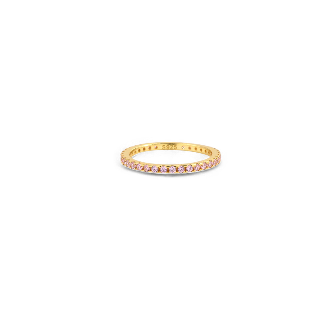 Birthstone Eternity Stacking Ring