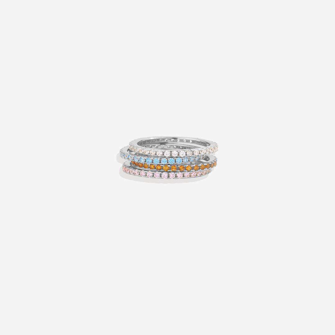 Birthstone Eternity Stacking Ring