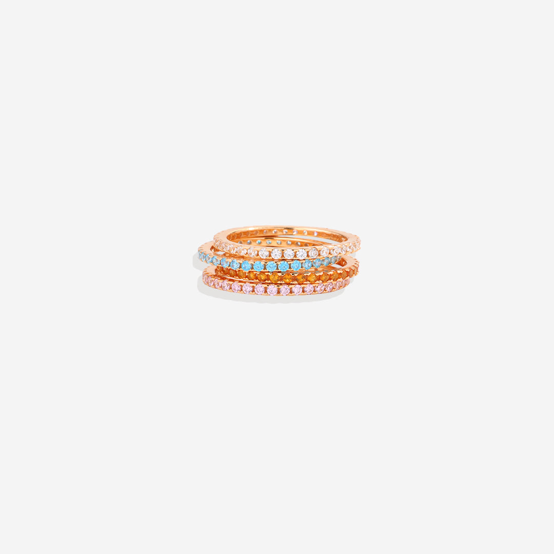Birthstone Eternity Stacking Ring