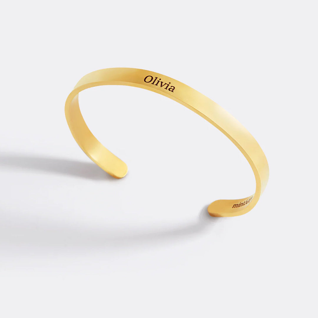 Remember Who You Are and Straighten Your Crown Personalizable Cuff Bracelet