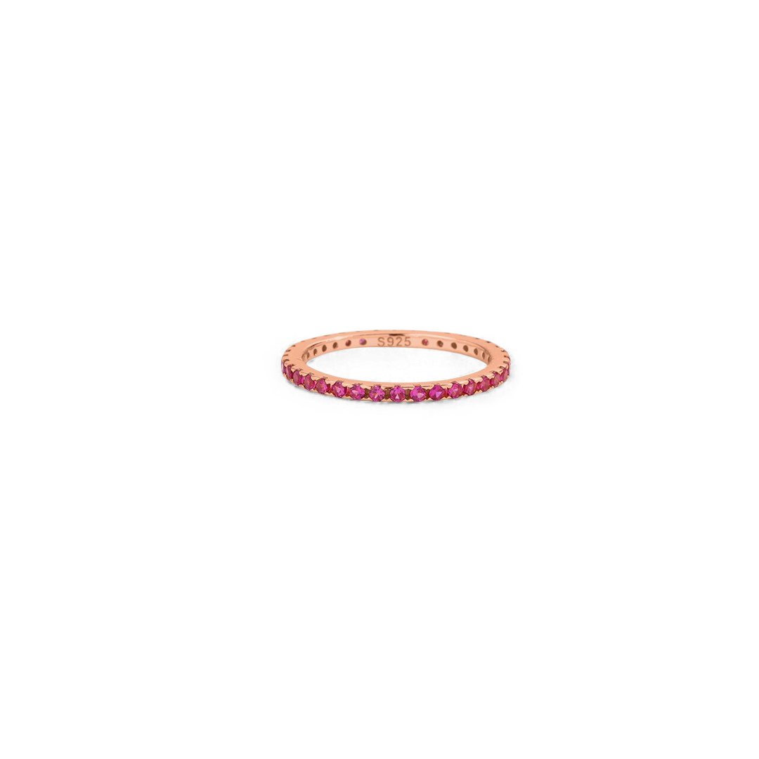 Birthstone Eternity Stacking Ring