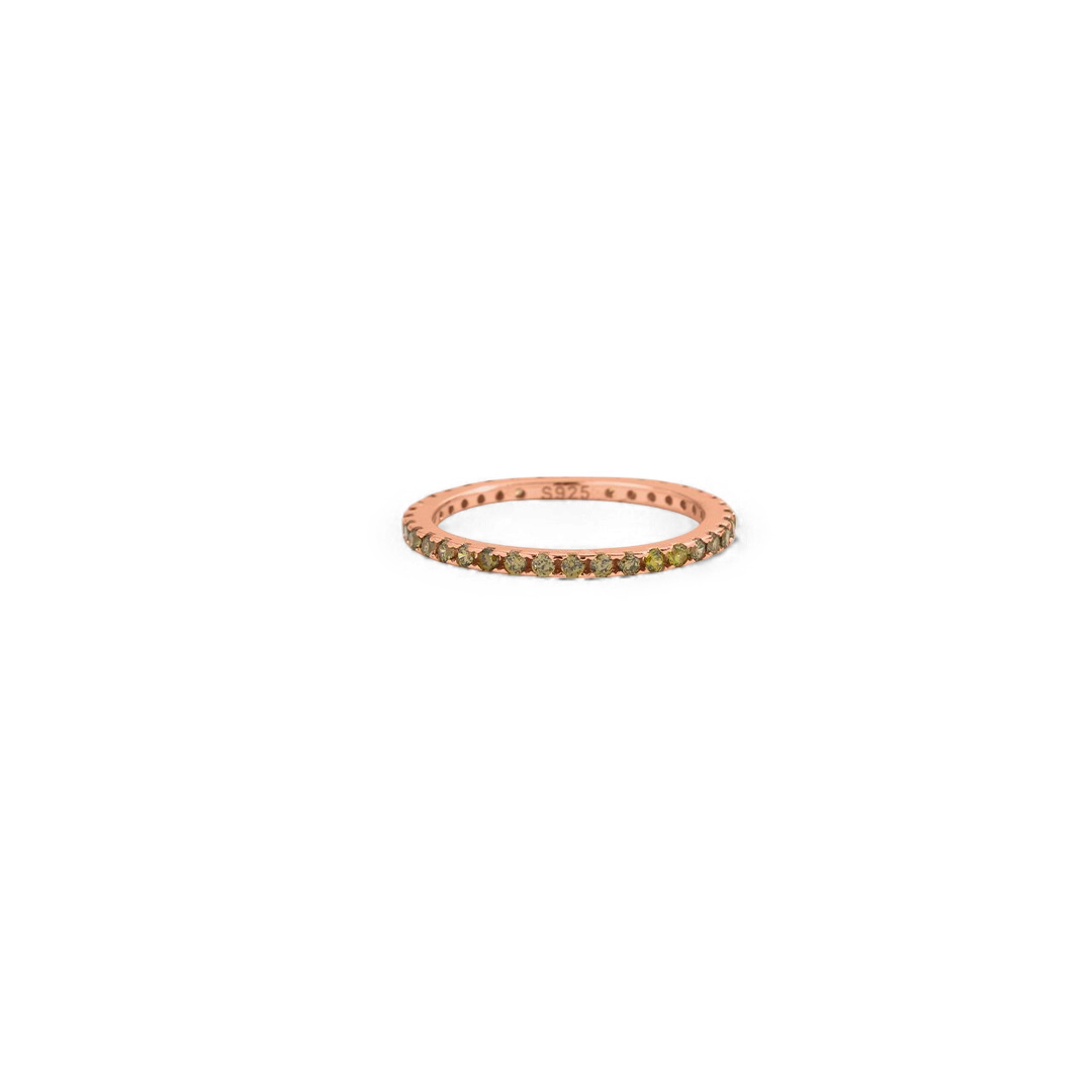 Birthstone Eternity Stacking Ring
