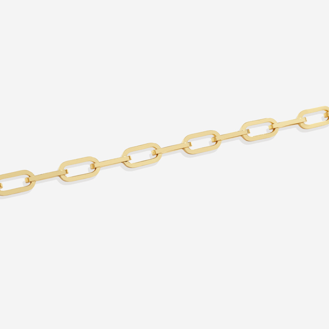 Open Link Paperclip Chain Bracelet