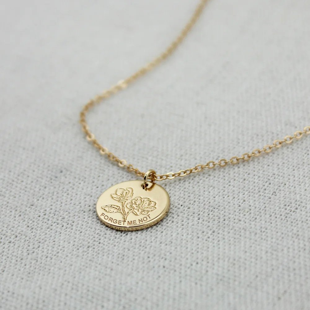 Collar de flores de nomeolvides