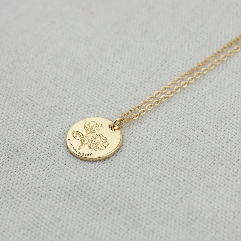 Collar de flores de nomeolvides