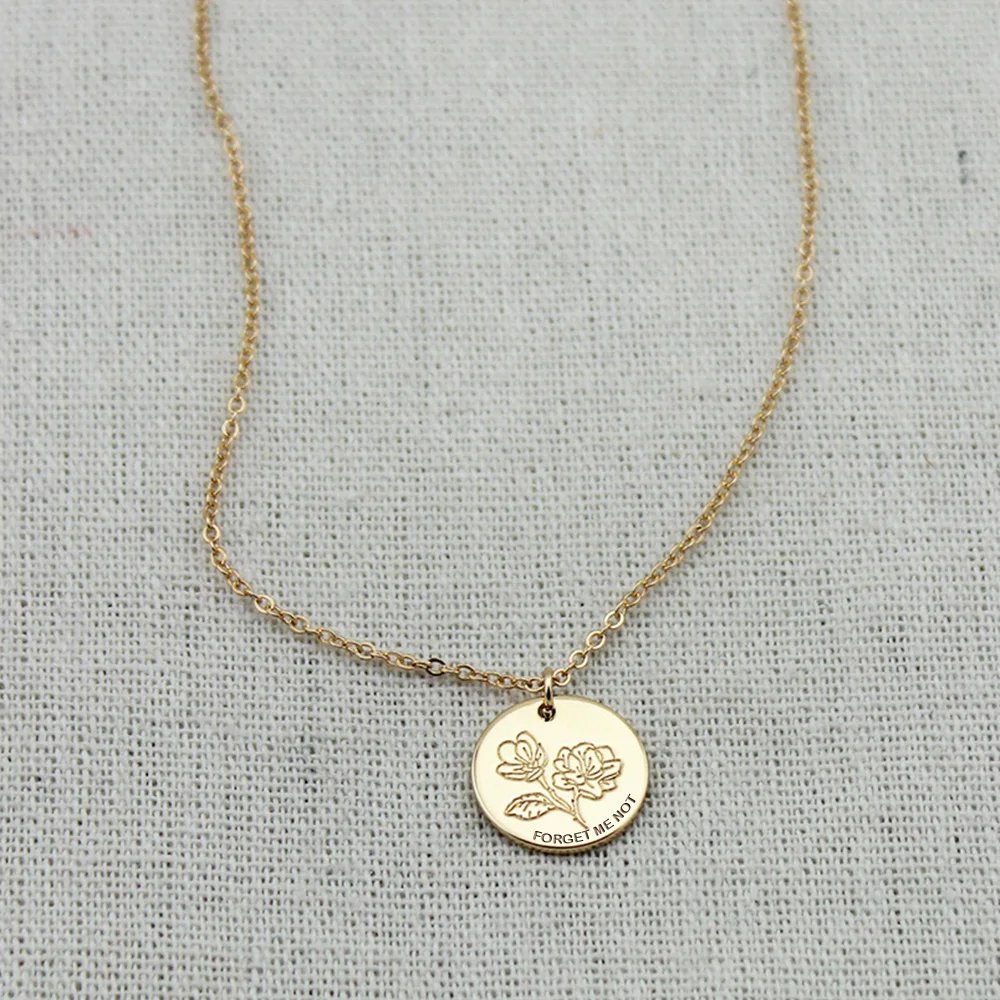 Collar de flores de nomeolvides