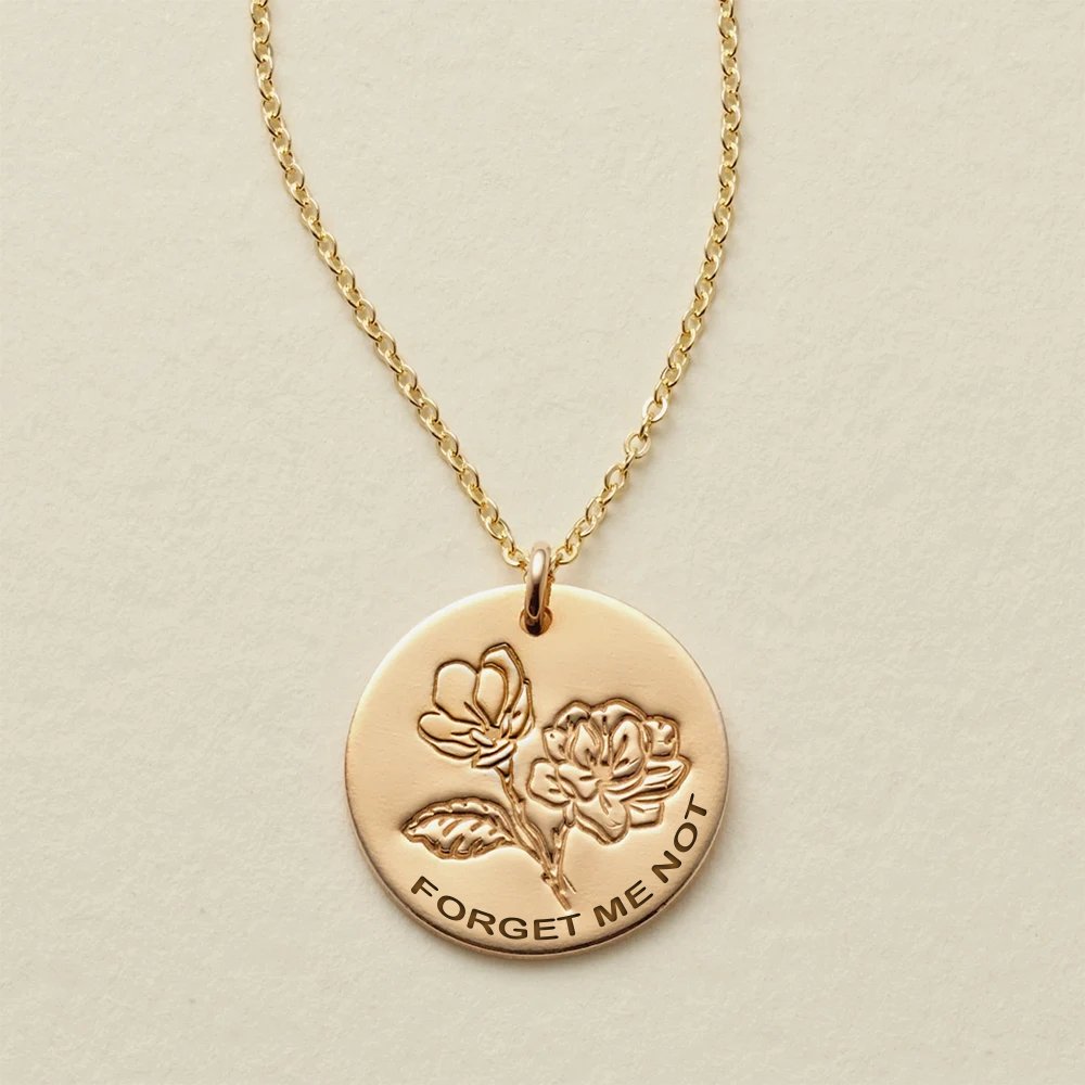 Collar de flores de nomeolvides