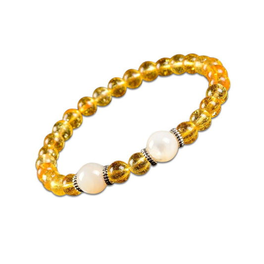 Fortune & Luck Pearl Citrine Bracelet
