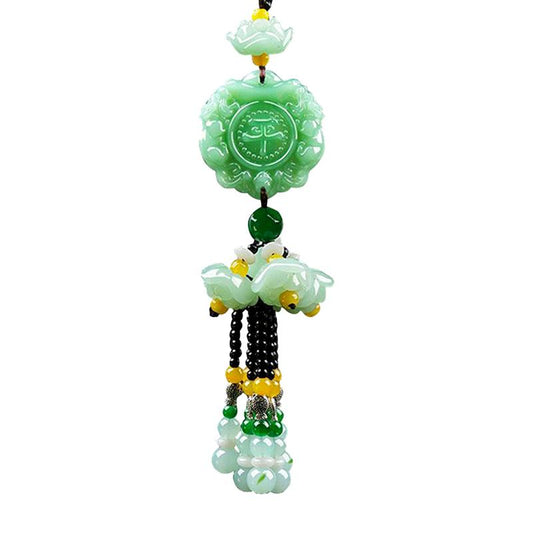 Green Jade Car Hanging Charm