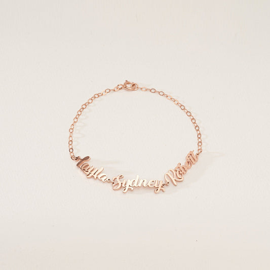 Classic Multiple Name Bracelet
