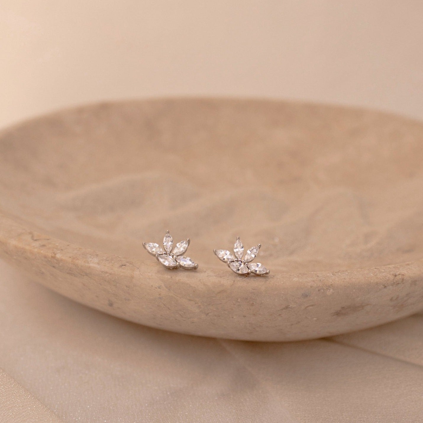 Marquise Diamant Ohrstecker