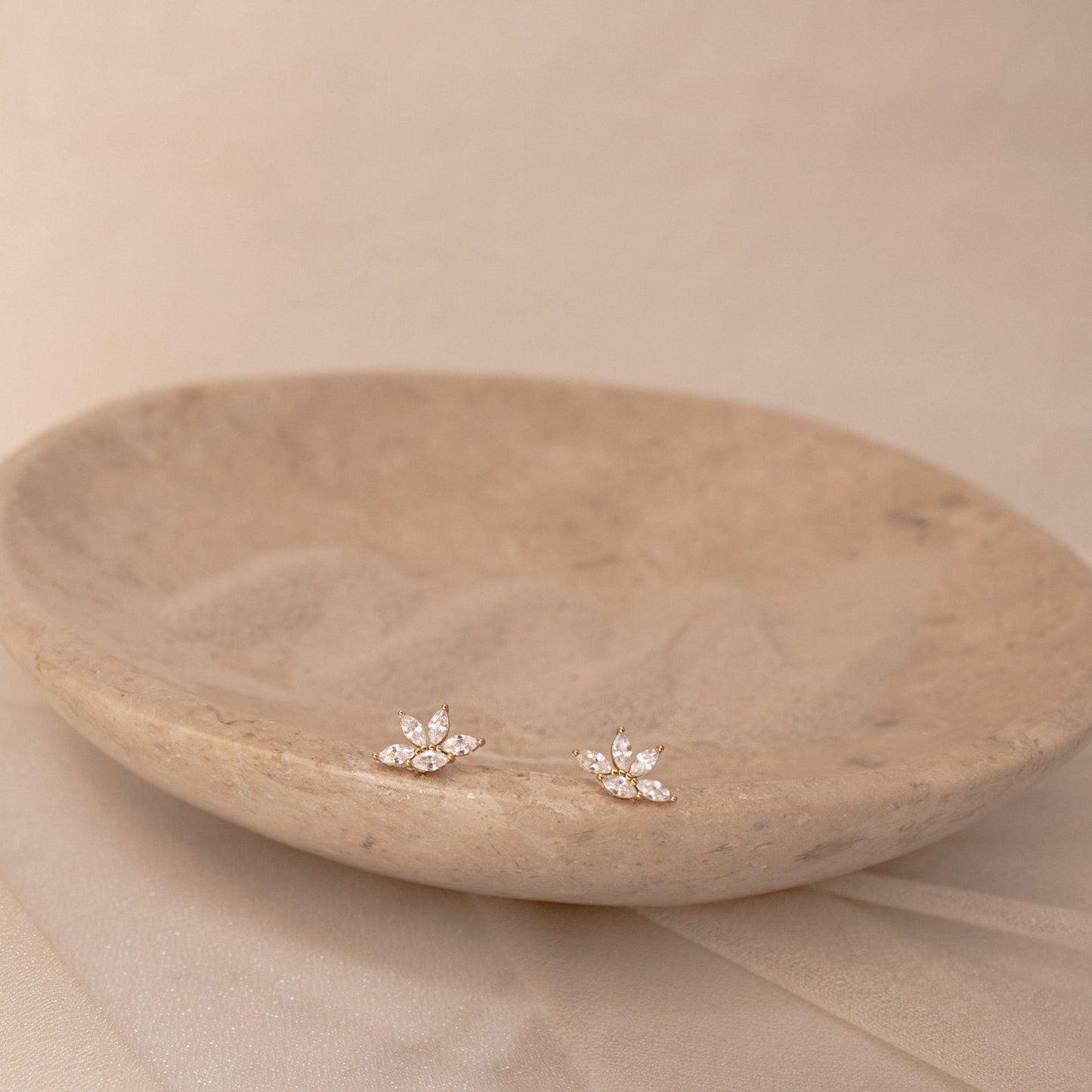 Marquise Diamant Ohrstecker