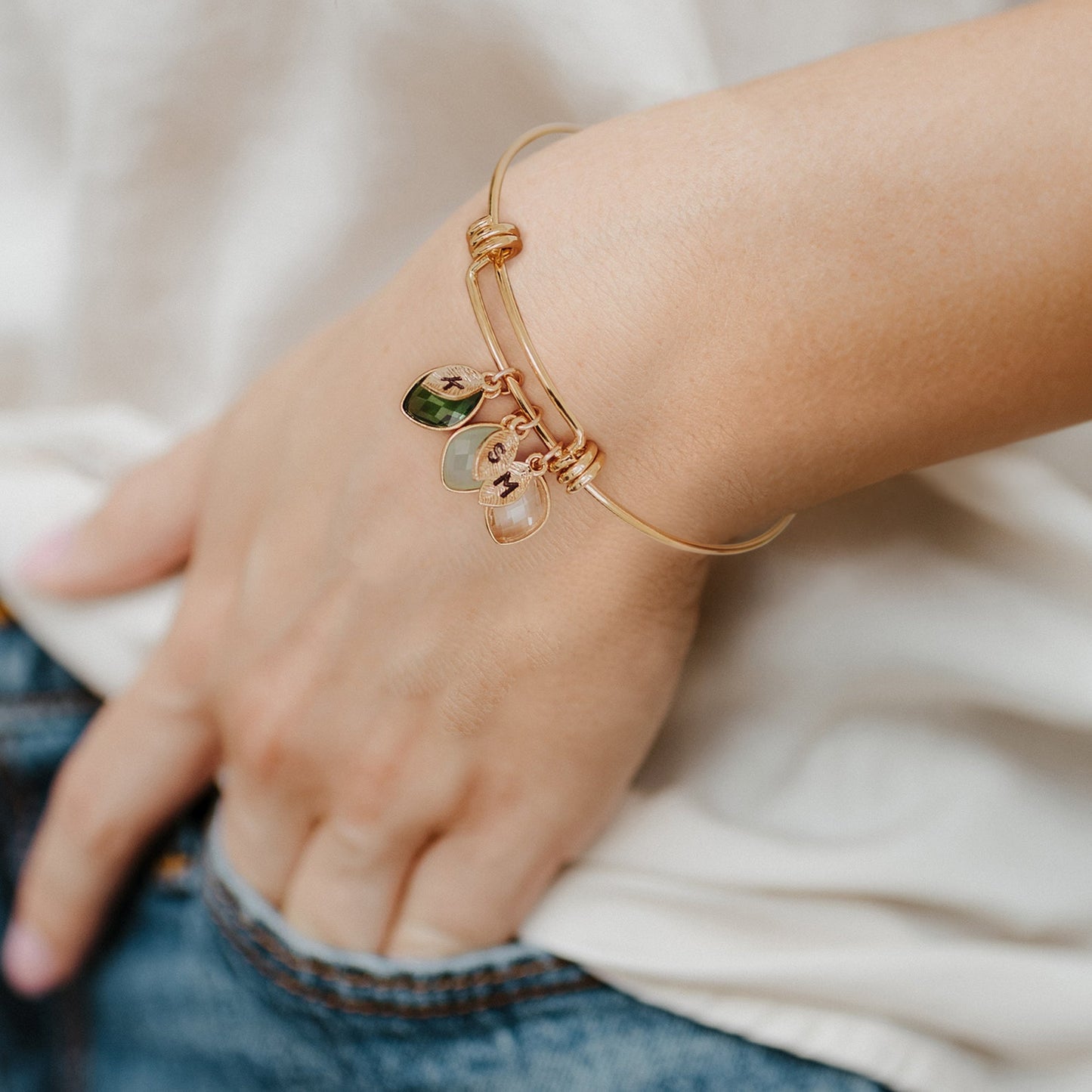 Birthstone Family Charm Bracelet