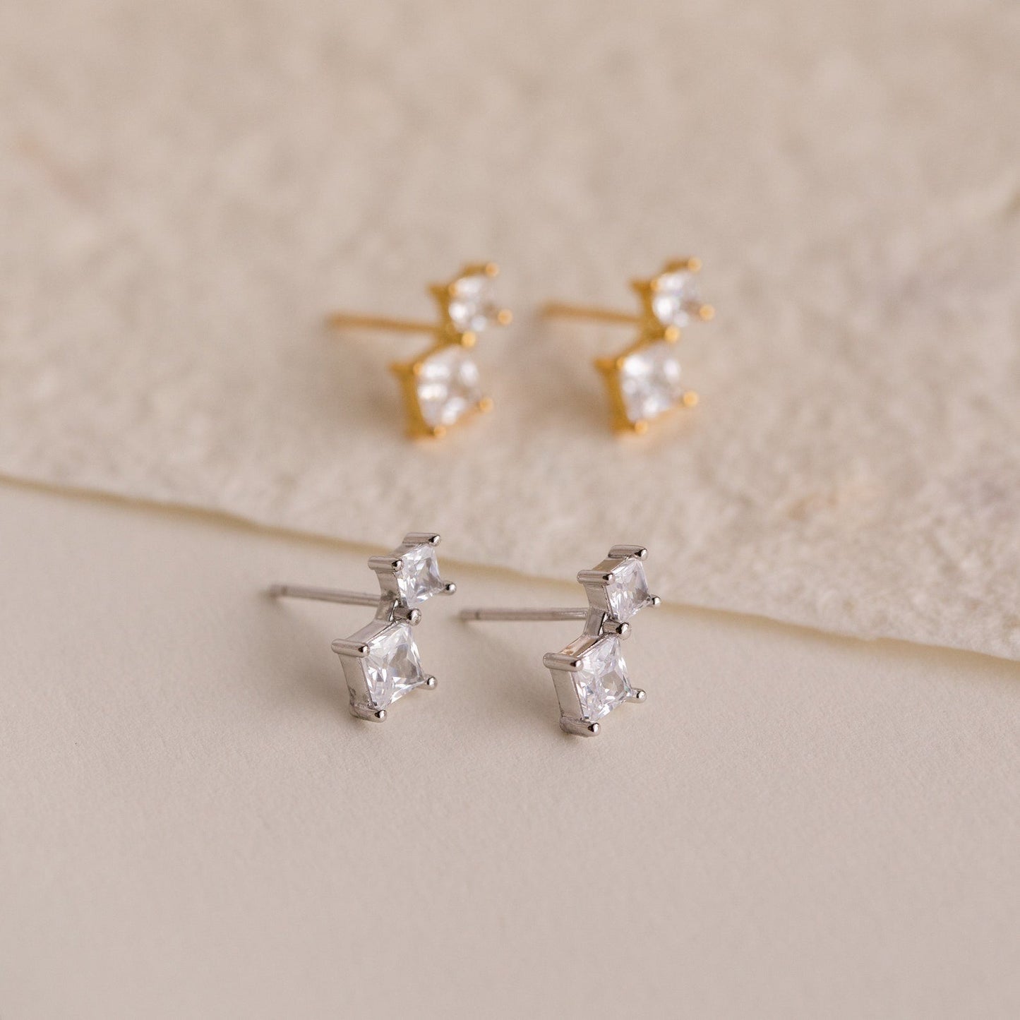 Pendientes colgantes de diamantes Aria