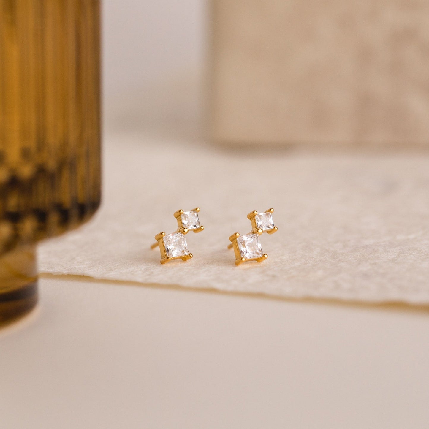 Pendientes colgantes de diamantes Aria