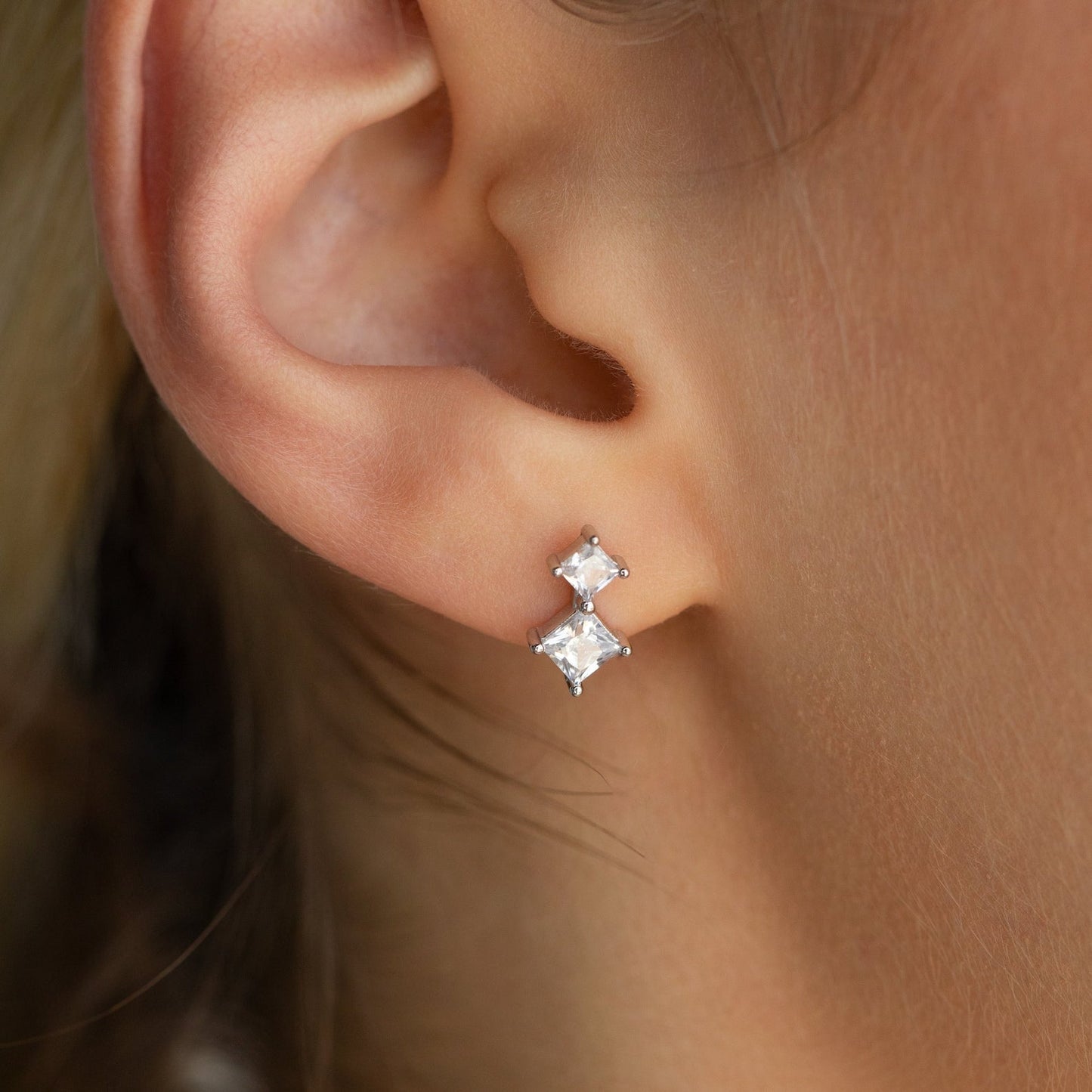 Pendientes colgantes de diamantes Aria