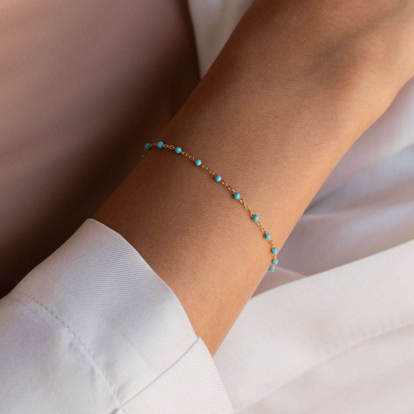 Pulsera de estación turquesa