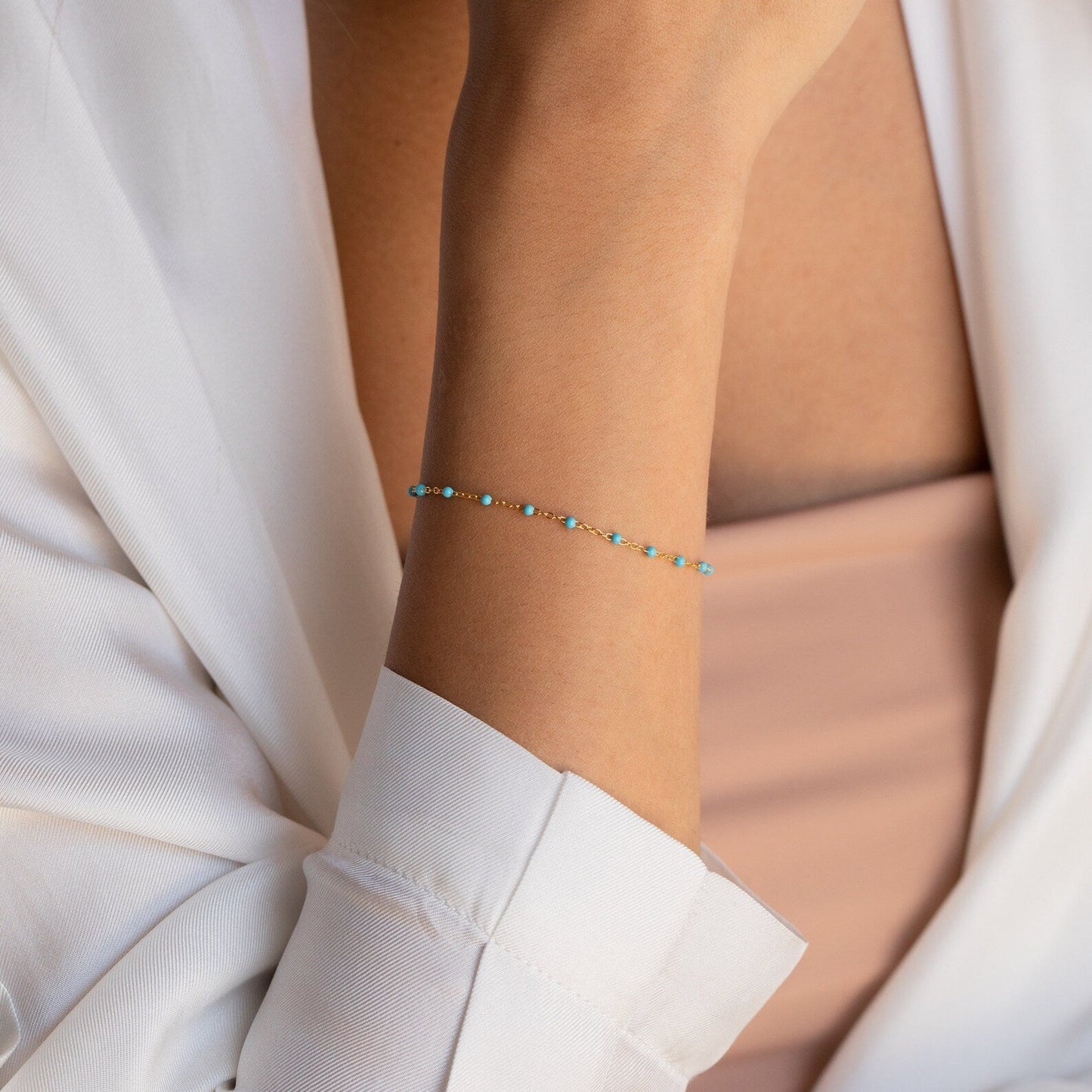 Pulsera de estación turquesa