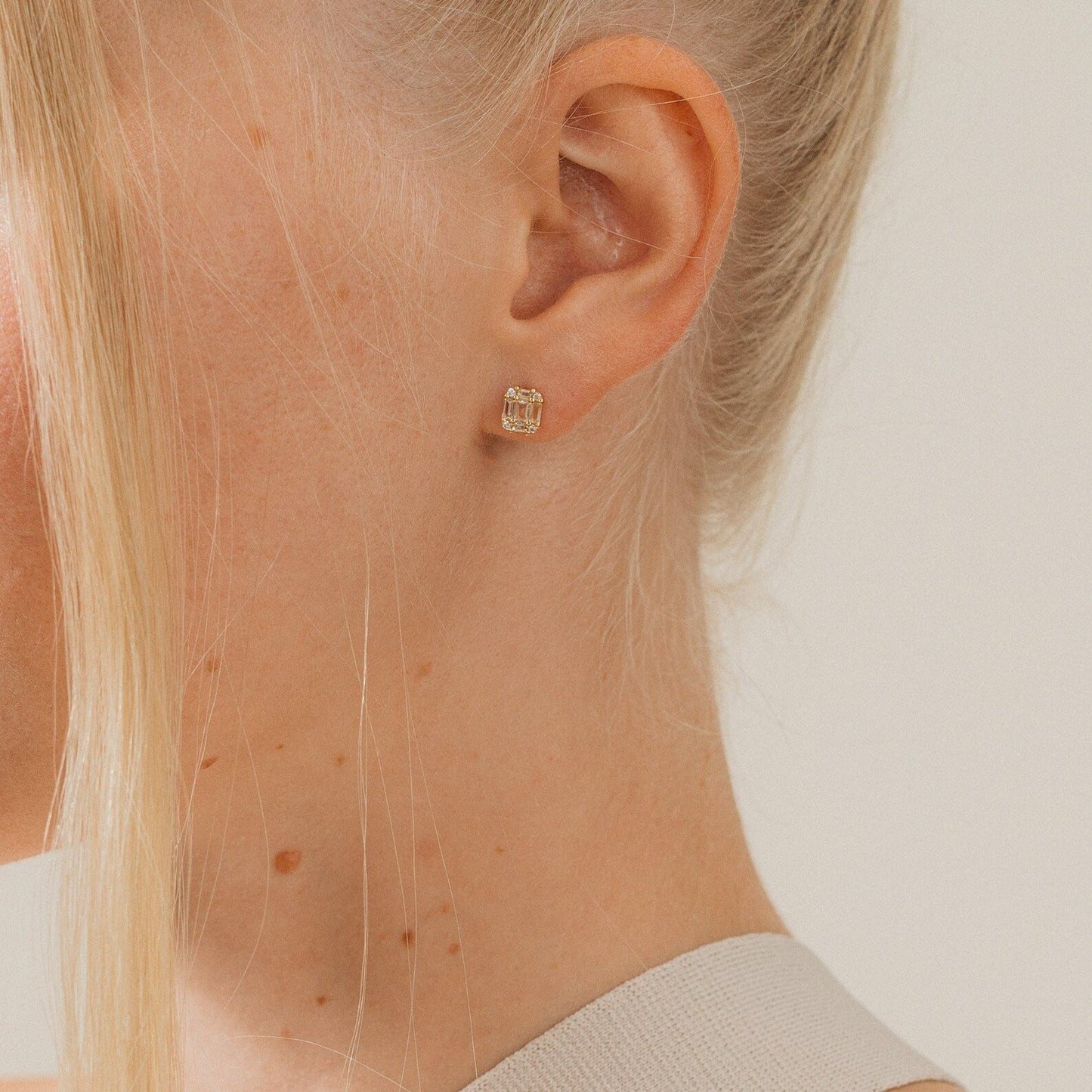 Aretes de diamantes Arabella