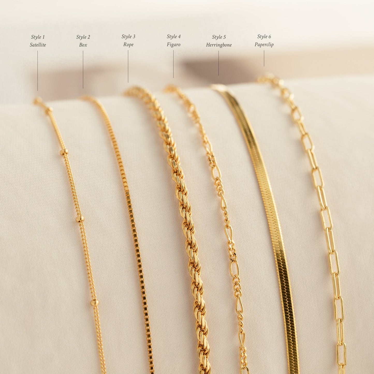Cadenas de pulseras esenciales
