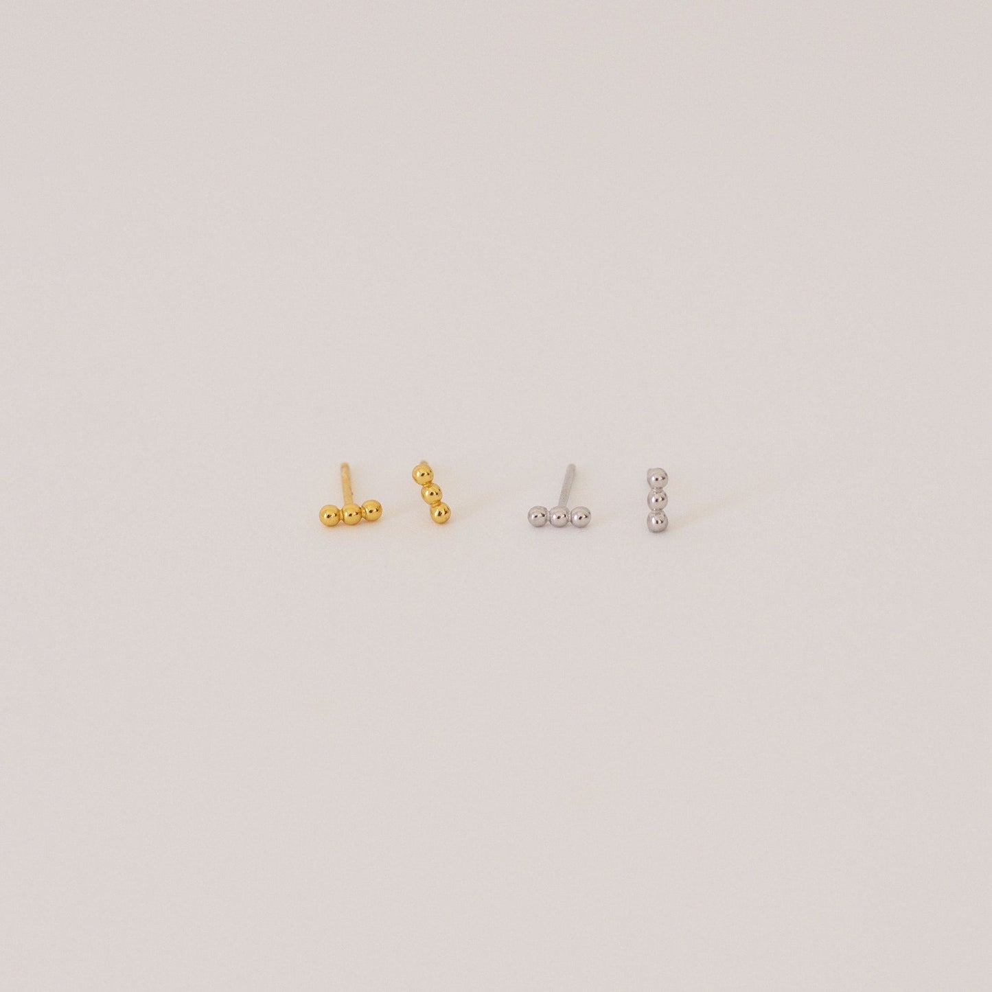 Trio Perlen-Ohrstecker