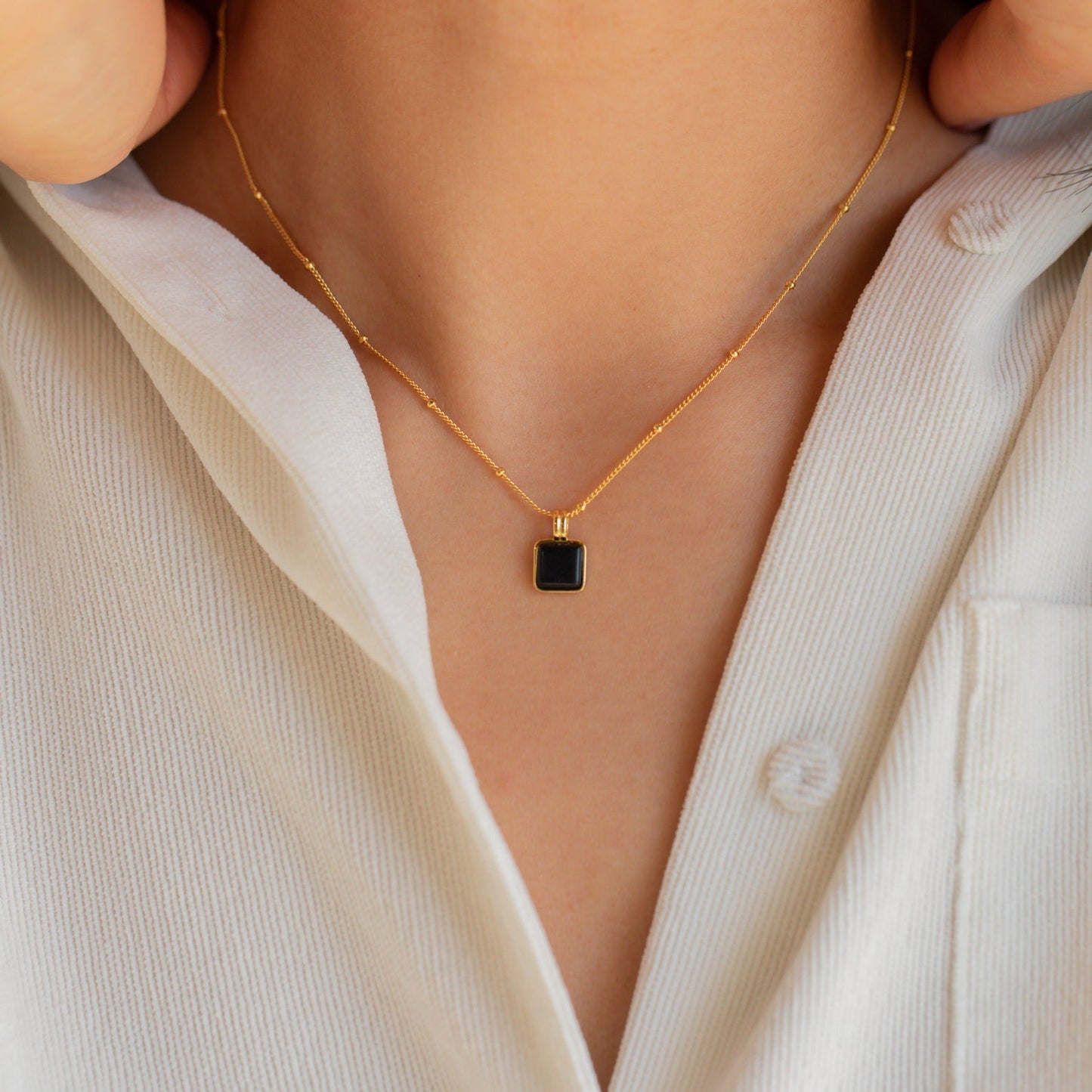 Collar negro Waverly