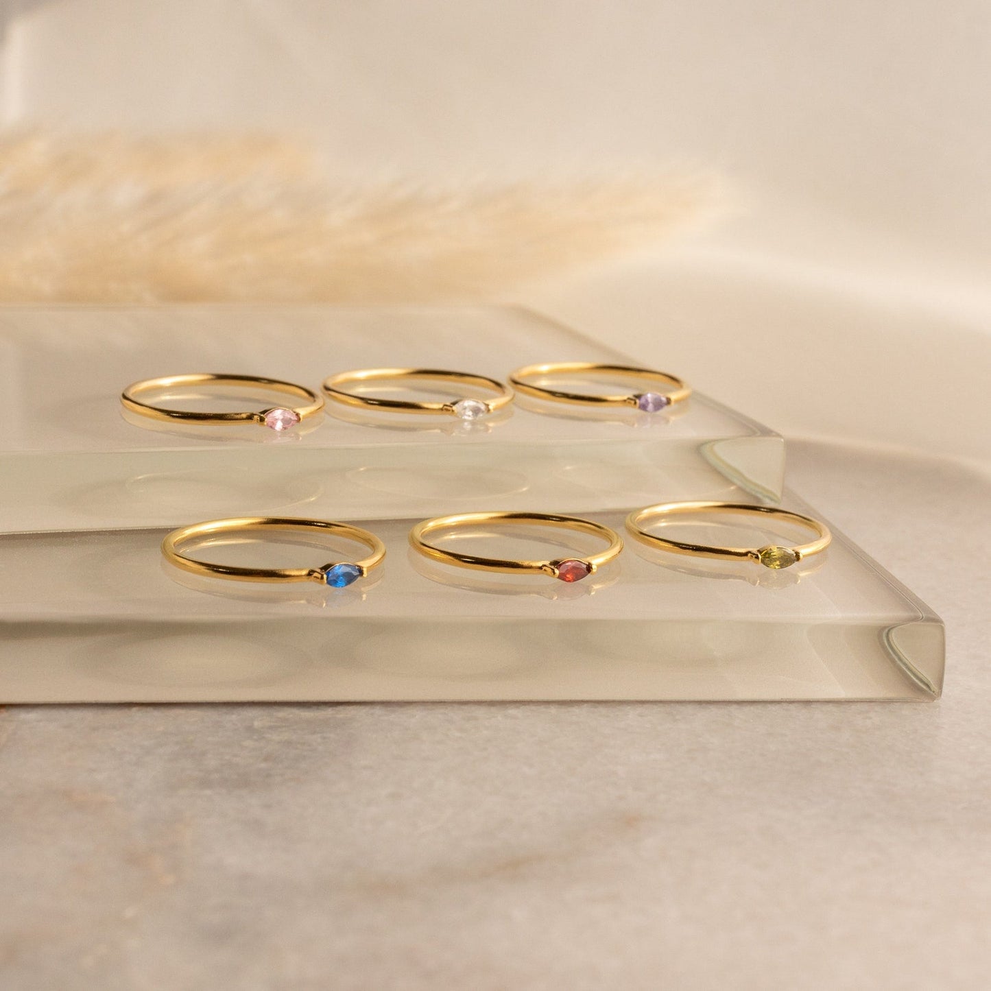 Marquise Birthstone Ring
