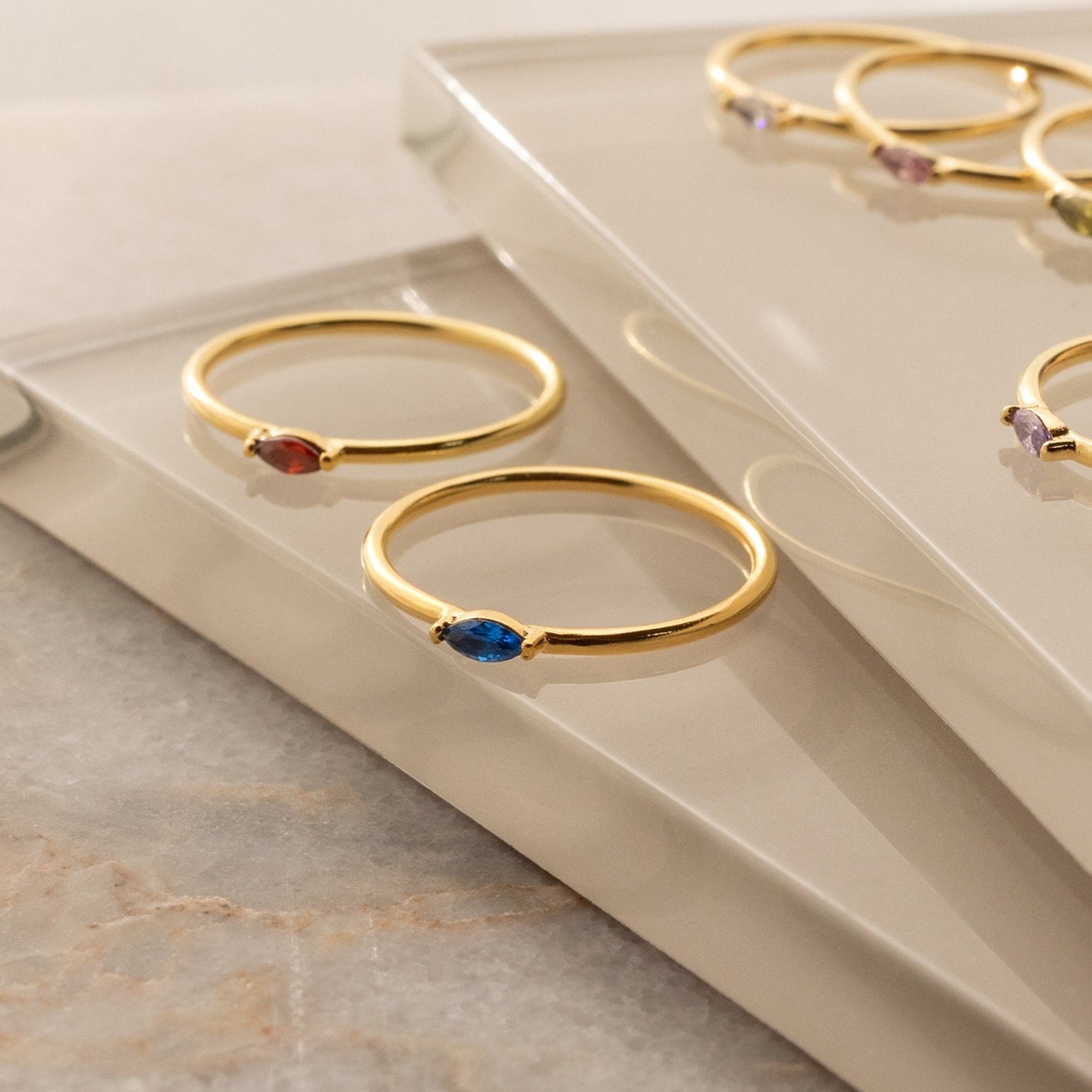 Marquise Birthstone Ring