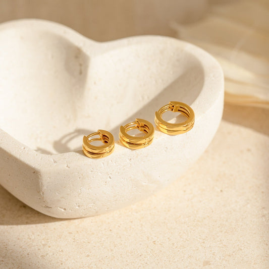 Editor Huggie-Ohrring-Set