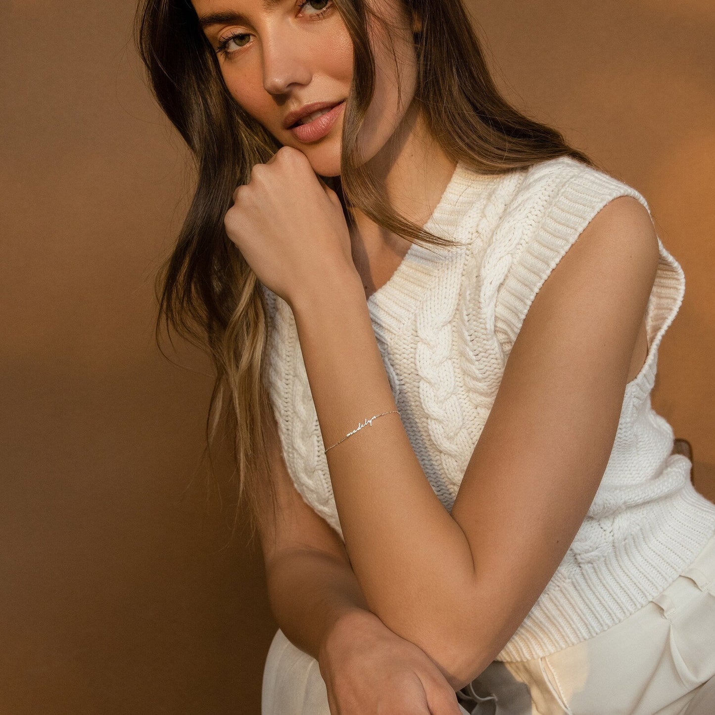 Pulsera con nombre pequeño de Venecia