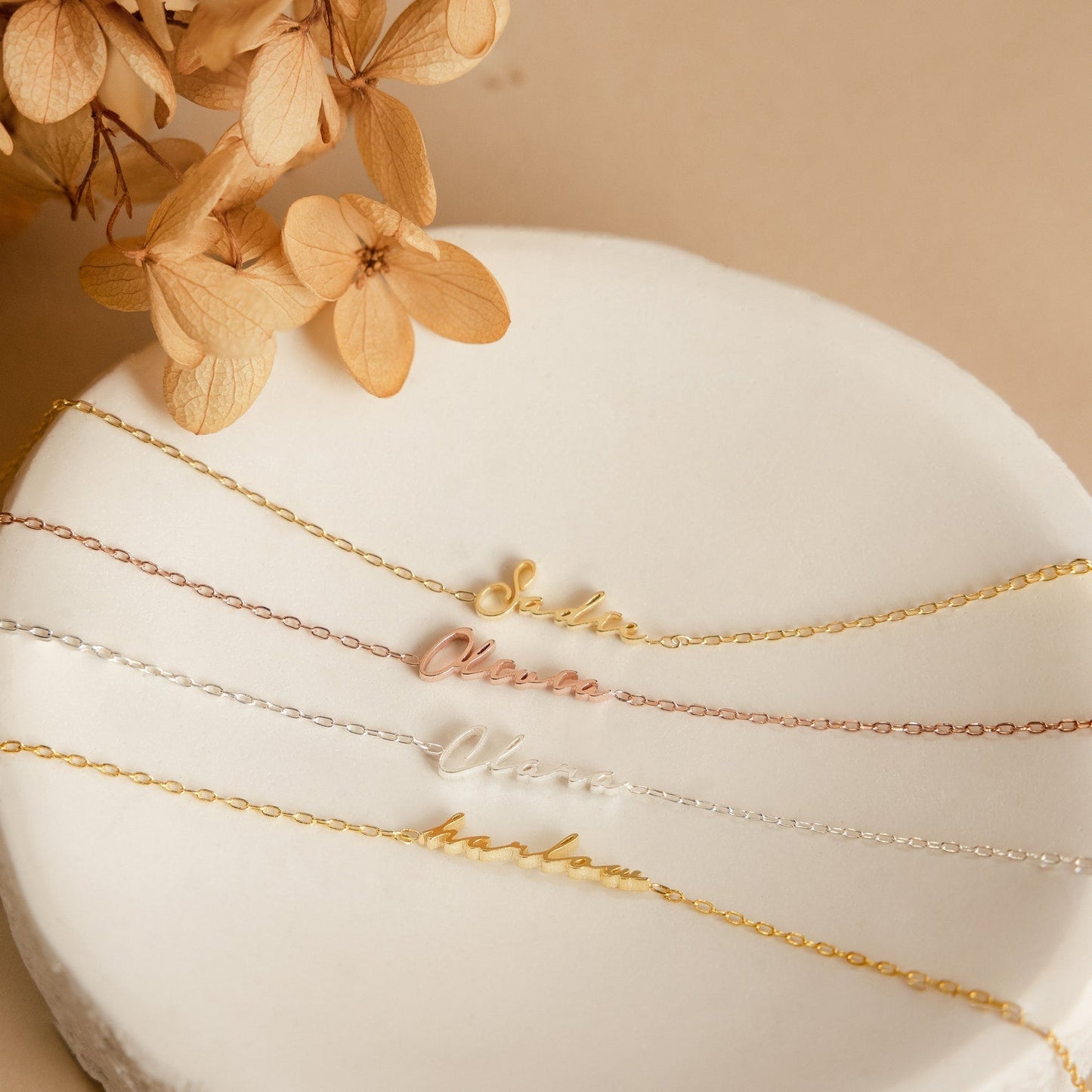 Pulsera con nombre pequeño de Venecia